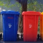 Be careful! Legal action will be taken against those who do not use colored garbage bins.